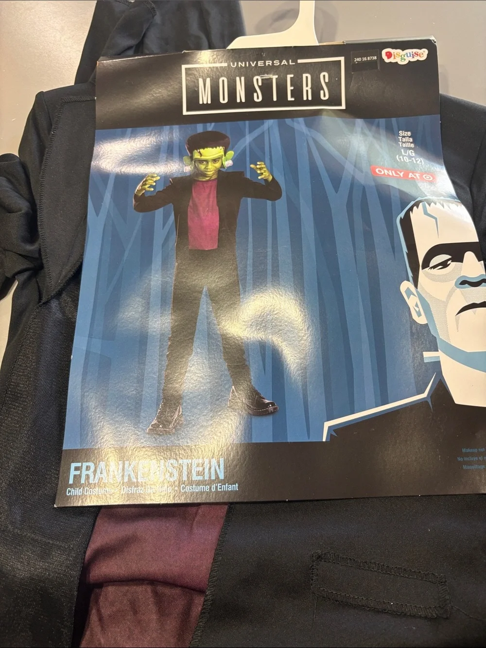 Frankenstein Kids Costume - Black & Green